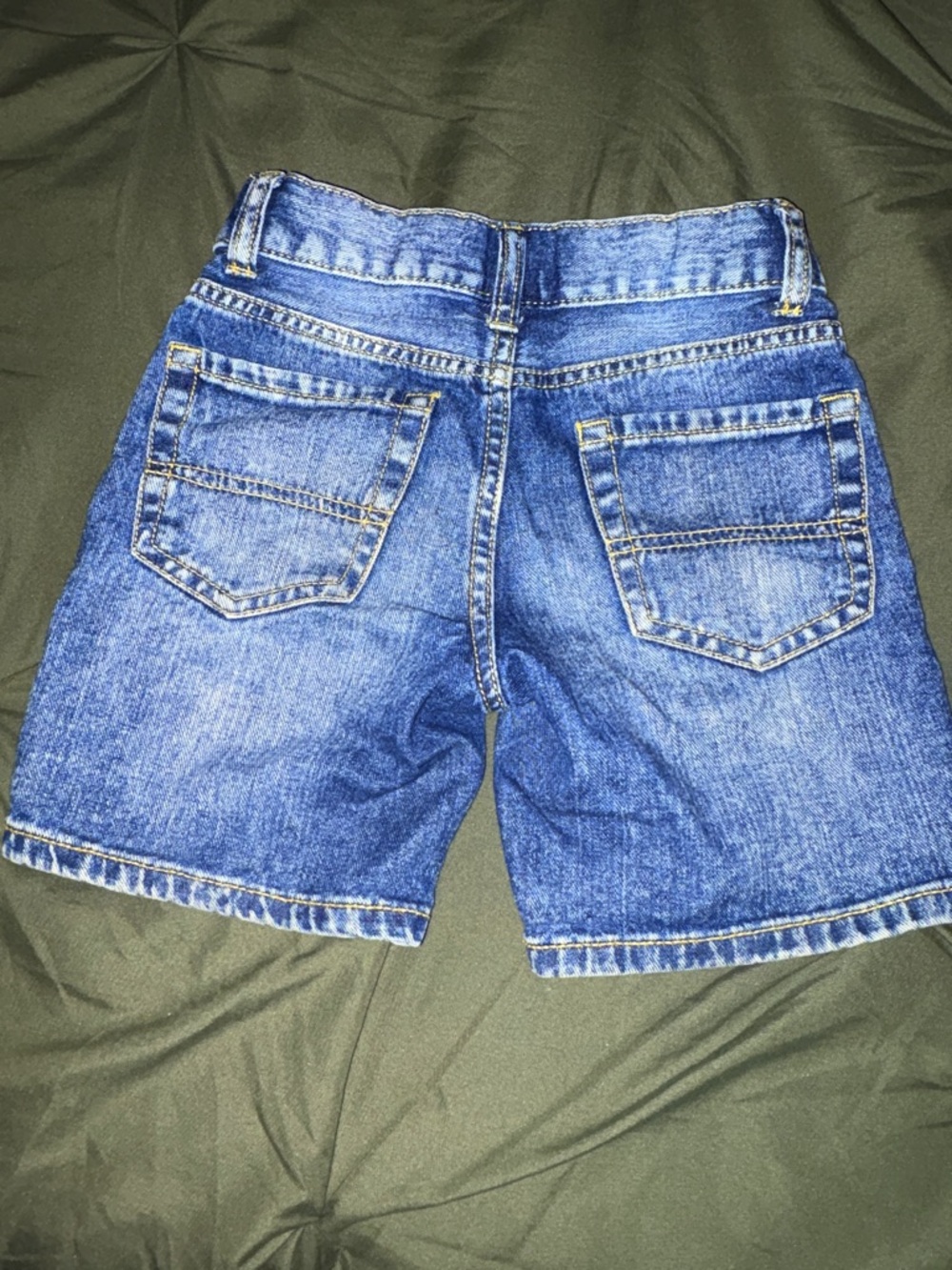 The Children's Place Distressed Blue Denim Kids Shorts - Picture 2 of 3